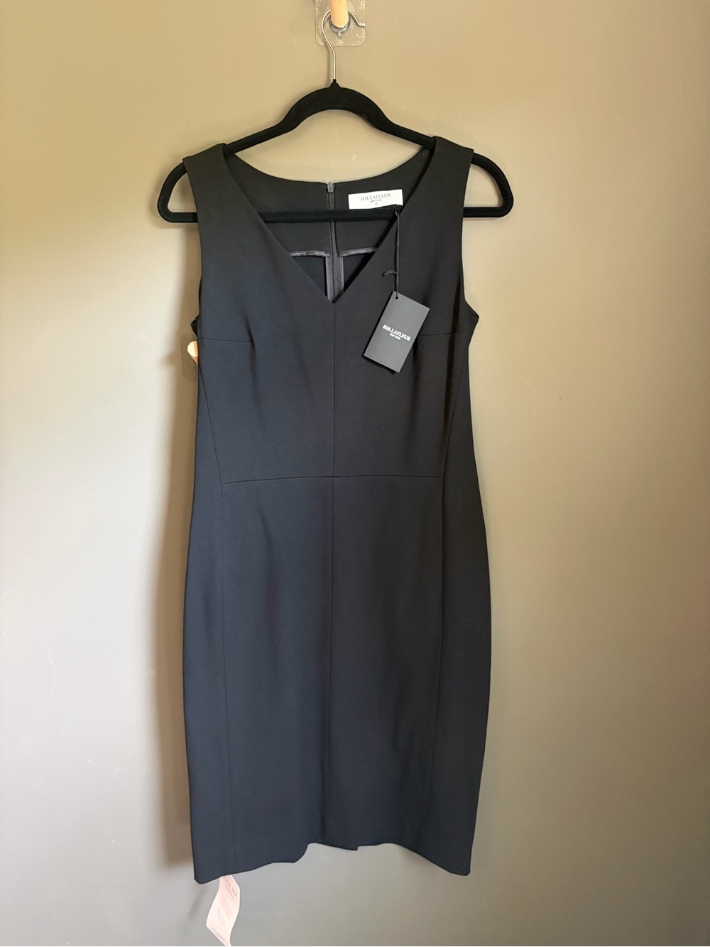 MM.LaFleur Black Midi Sheath Dress